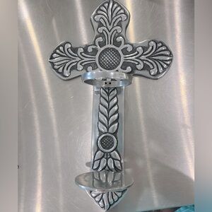 Wall mount candle holder